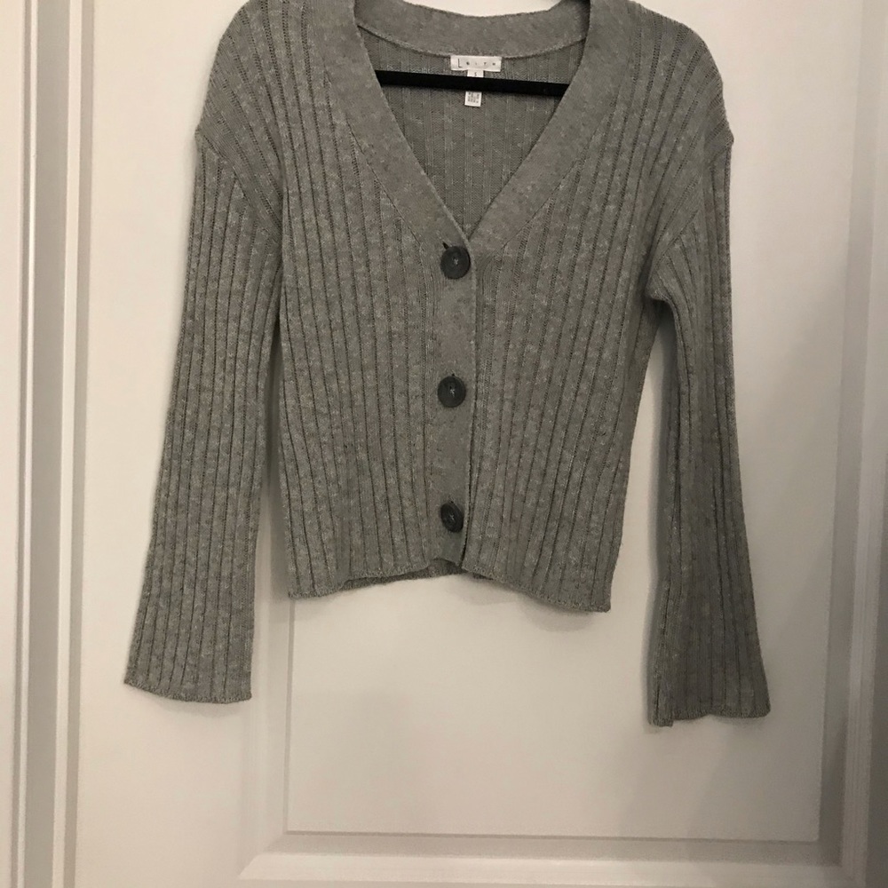 ❄️ 4/30 Leith Cropped Sweater Cardigan
